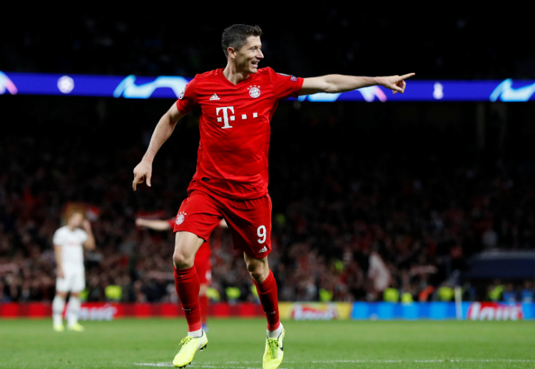 Robert Lewandowski's helped Bayern Munich win against Tottenham Hotspur in Champions League