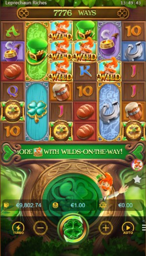 Trong game slot Leprechaun Riches tại SBOBET biều tượng WILD sẽ có thể thay thế cho tất cả các biểu tượng khác.