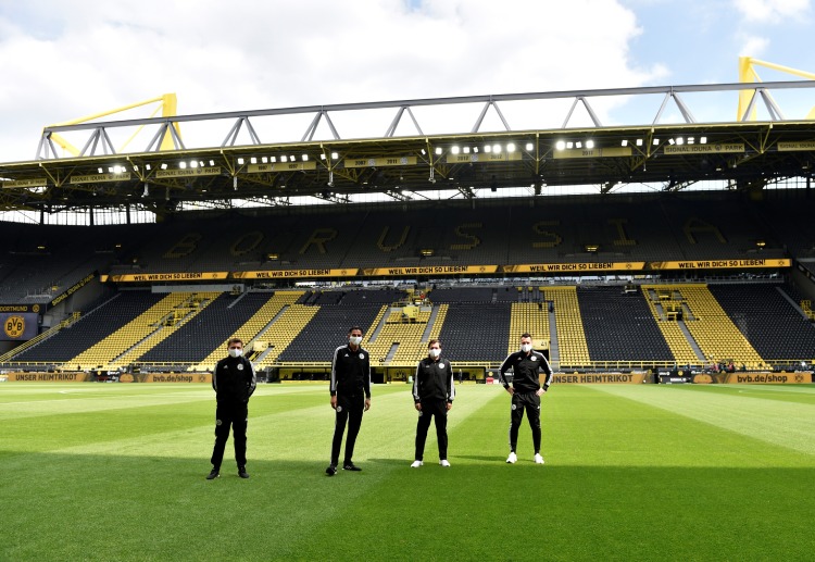 Bundesliga matches have been played behind closed door upon return