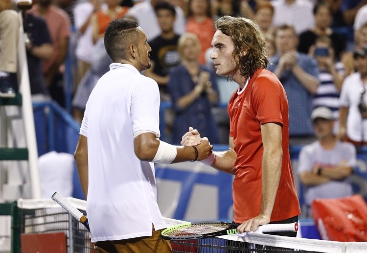 Nick Kyrgios currently holds the ATP head-to-head lead against Stefanos Tsitsipas