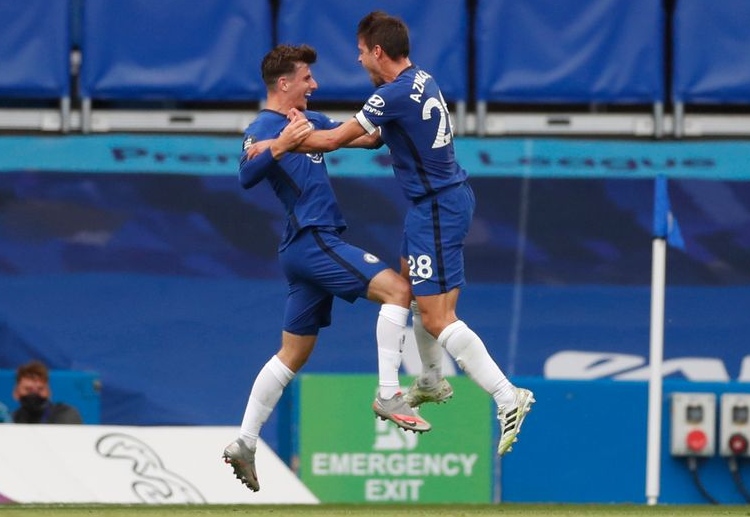 Mason Mount hits a goal at extra-time to give Chelsea the lead against Wolverhampton Wanderers during their Premier League match