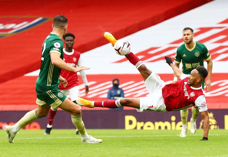 프리미어리그: 아스널의 피에르 에메릭 오바메양은 맨체스터 시티 전에서 득점력이 매우 부진하다.