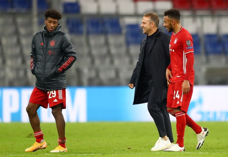 Hansi Flick hails Bayern Munich following their 4-0 victory against Atletico Madrid in Champions League