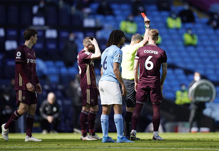 Premier League: Liam Cooper was initially given a yellow card before being upgraded to a red via VAR