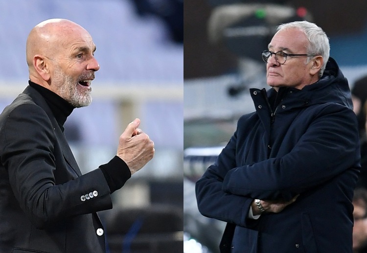 Stefano Pioli lebih diunggulkan atas Claudio Ranieri