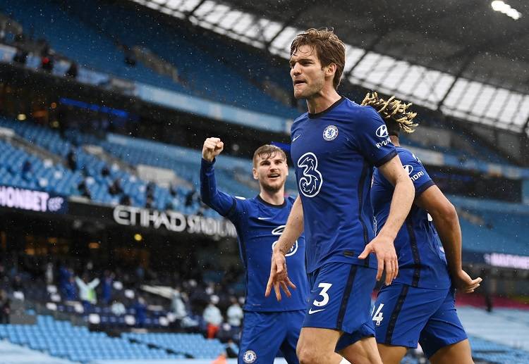 Marcos Alonso cetak gol di Liga Inggris kontra Man City