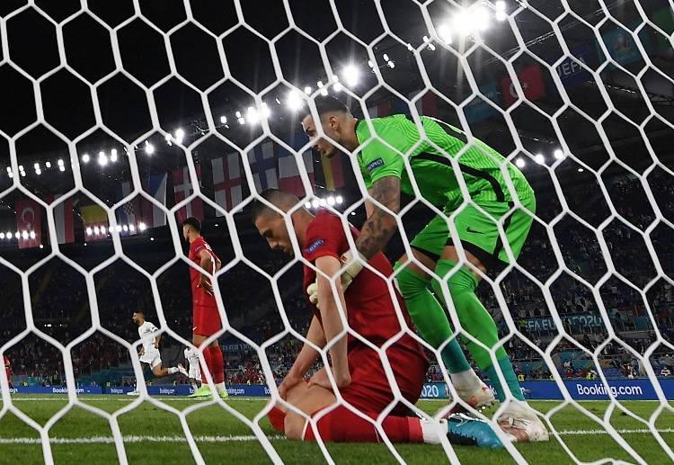 Turkey's Merih Demiral scored an own goal during the Euro 2020 match against Italy