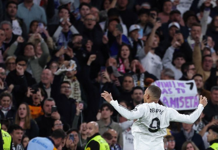 Kylian Mbappe now scored 22 goals in the La Liga this season