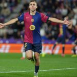 西甲联赛 第60分钟，费尔明扫射破门，帮助巴萨反超比分。