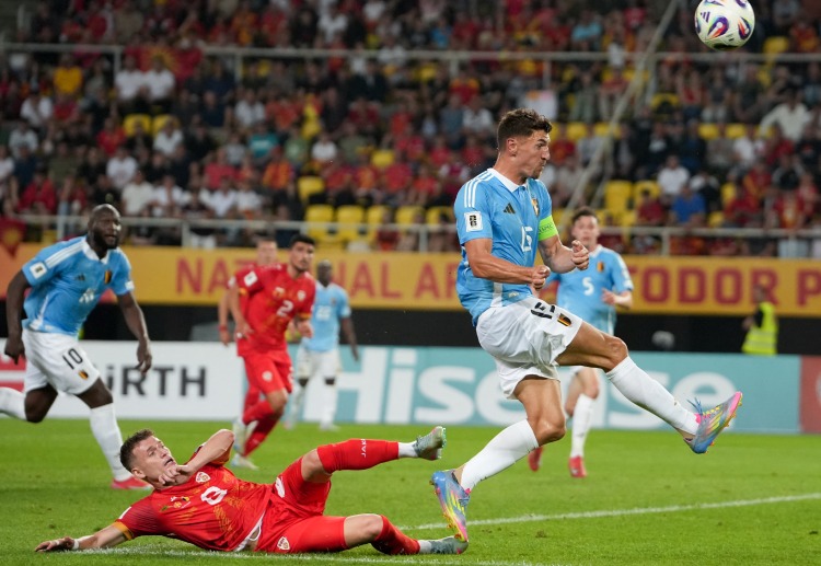 世界杯预选赛 阿里奥斯基下半场为北马其顿扳平比分。