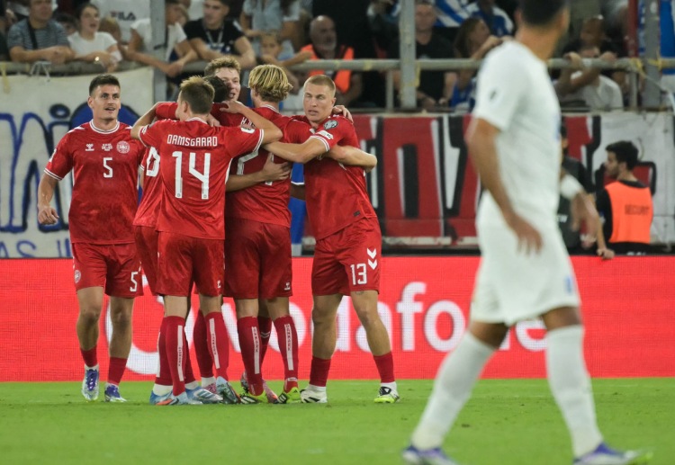 世界杯预选赛 赫伊别尔精确助攻，克里斯滕森头球破门，丹麦将领先优势拉大至2比0。