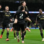 英超联赛 凭借丘库埃泽和哈里·威尔逊的进球，富勒姆客场2比1战胜热刺。