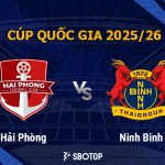 Hải Phòng tiếp đón Ninh Bình trên sân nhà ở vòng 1/8 Cúp Quốc gia