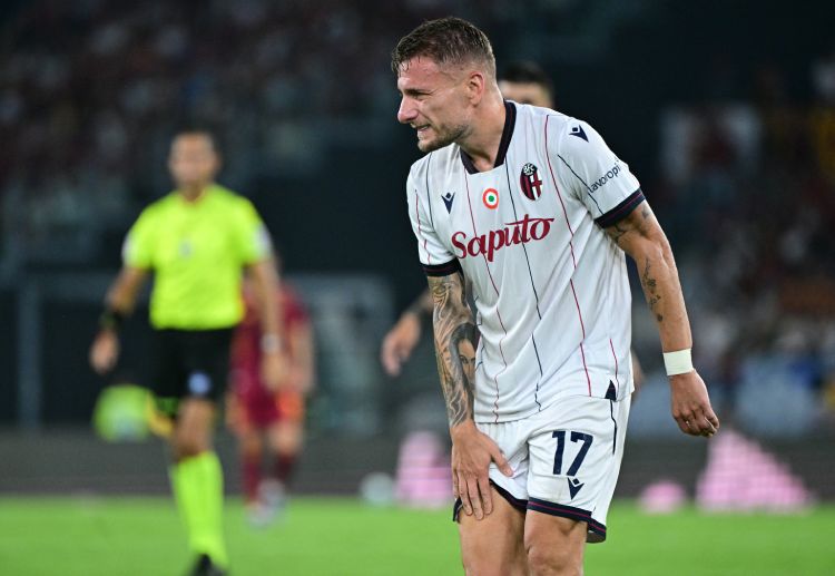 Bologna forward Ciro Immobile returns to the Stadio Olimpico in Serie A but is unlikely to play much
