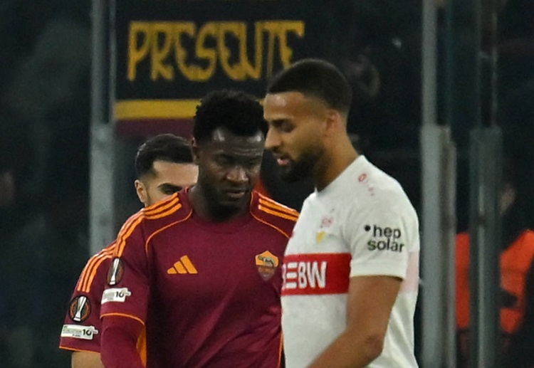 Pertandingan Liga Europa antara AS Roma dan VfB Stuttgart berakhir dengan skor 2-0