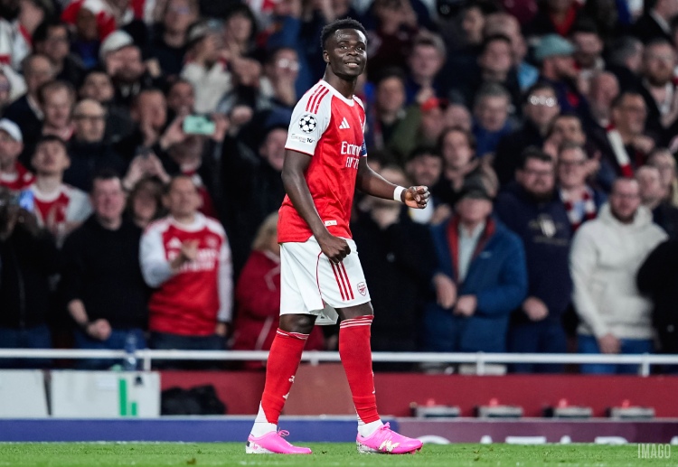 Bukayo Saka jadi salah satu pemain terbaik di pertandingan Liga Champions UEFA