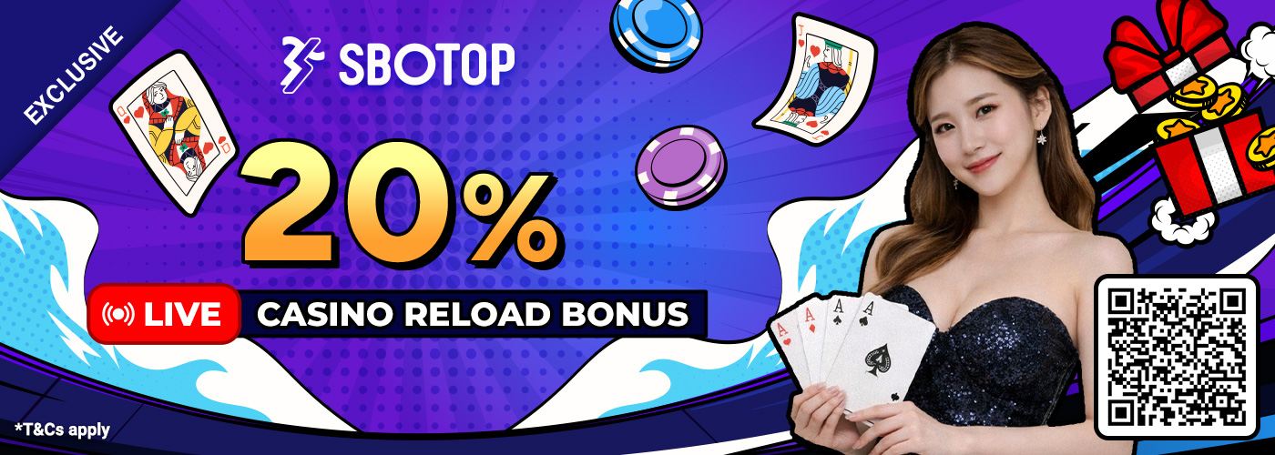 20% Live Casino Reload Bonus